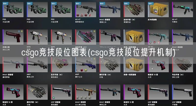 csgo竞技段位图表(csgo竞技段位提升机制)