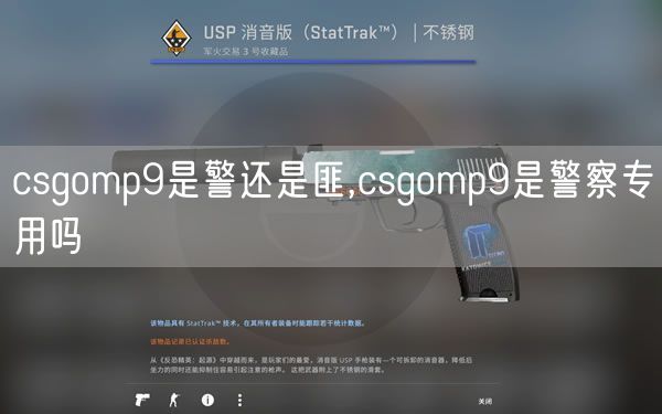 csgomp9是警还是匪,csgomp9是警察专用吗