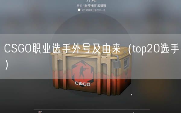 CSGO职业选手外号及由来（top20选手）