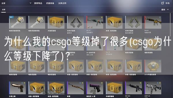 为什么我的csgo等级掉了很多(csgo为什么等级下降了)？