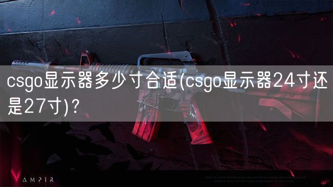 csgo显示器多少寸合适(csgo显示器24寸还是27寸)？