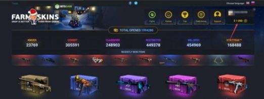 CSGO网站开箱farmskins 国外开箱子网址