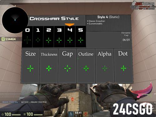 csgo调准星地图叫什么 Crosshair Generator v2一键设置